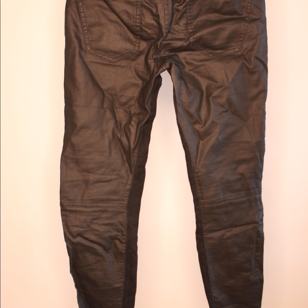 Faux leather skinny jeans Zara
